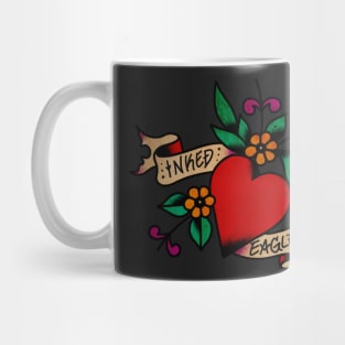 Inked Eagle at Heart Mug